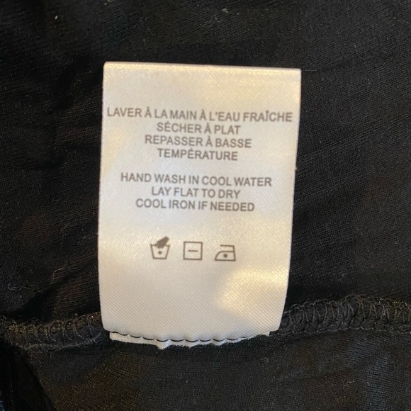 Rachel Zoe Long Sleeve Black Velvet Top With Rhinestone Bow NWT Size M - Picture 5 of 6